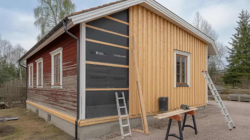 s byter du fasadpanel i tr steg f r steg r tt luftspalt och kostnad med rot avdrag