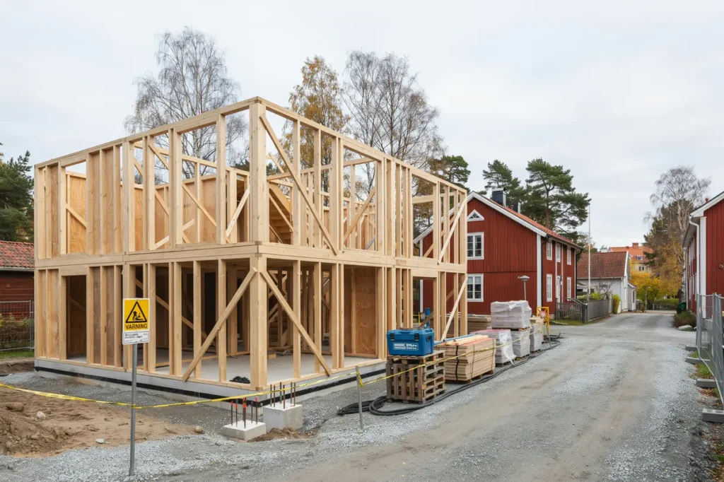 stomresning av flerbostadshus i centrala norrt lje roslagen
